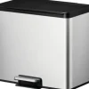 EKO Treteimer Essential Anzahl Fächer 3 3x 9 Liter silber