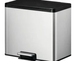 EKO Treteimer Essential Anzahl Fächer 3 3x 9 Liter silber