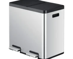 EKO Treteimer Essential Anzahl Fächer 2 44 l silber