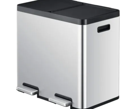 EKO Treteimer Essential Anzahl Fächer 2 44 l silber