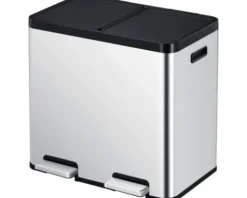 EKO Treteimer Essential Anzahl Fächer 2 44 l silber