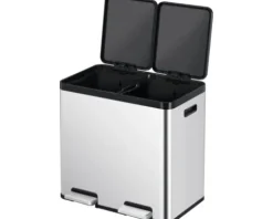 EKO Treteimer Essential Anzahl Fächer 2 44 l silber