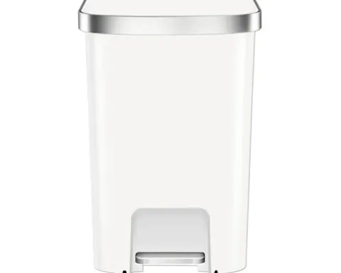 EKO Treteimer Hana 1 Anzahl Fächer 2 x 25 Liter weiß