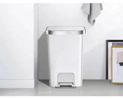 EKO Treteimer Hana 1 Anzahl Fächer 2 x 25 Liter weiß