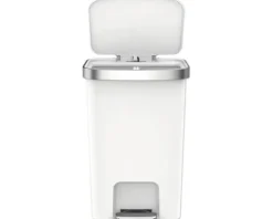 EKO Treteimer Hana 1 Anzahl Fächer 2 x 25 Liter weiß