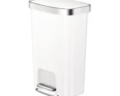 EKO Treteimer Hana 1 Anzahl Fächer 2 x 25 Liter weiß