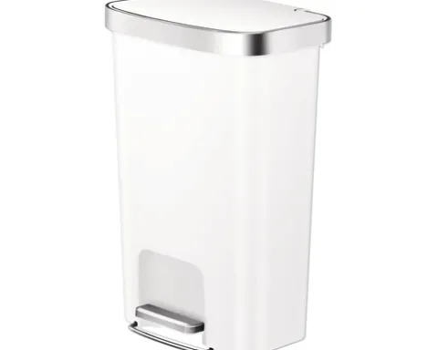 EKO Treteimer Hana 1 Anzahl Fächer 2 x 25 Liter weiß