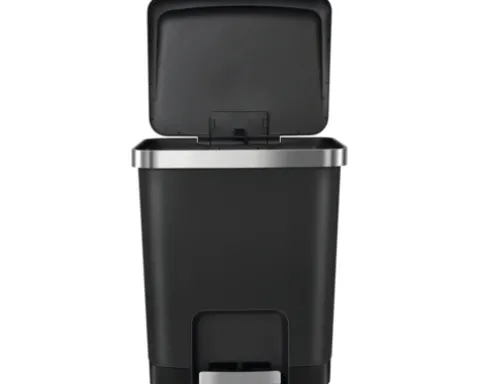 EKO Treteimer Hana 2 15 l schwarz