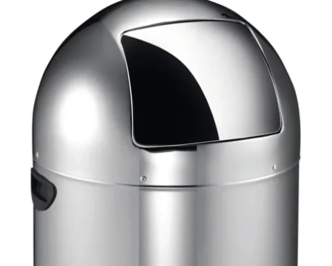 EKO Treteimer Kickcan 33 l edelstahl matt