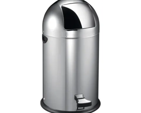 EKO Treteimer Kickcan 33 l edelstahl matt