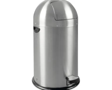 EKO Treteimer Kickcan 33 l edelstahl matt