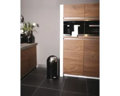 EKO Treteimer Kickcan 33 l schwarz matt