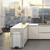 EKO Treteimer Oli-Cube Anzahl Fächer 2 2x 20 Liter silber
