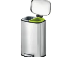 EKO Treteimer Oli-Cube Anzahl Fächer 2 2x 20 Liter silber