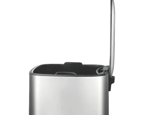 EKO Treteimer Regent 6 l edelstahl matt
