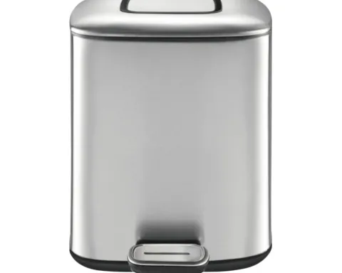 EKO Treteimer Regent 6 l edelstahl matt