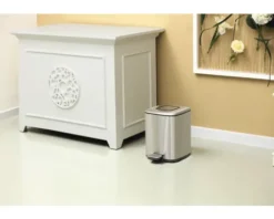 EKO Treteimer Regent 6 l edelstahl matt