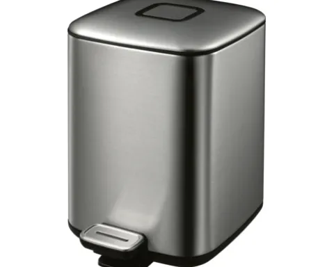 EKO Treteimer Regent 6 l edelstahl matt