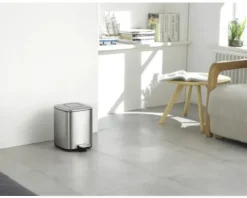 EKO Treteimer Regent 6 l edelstahl matt