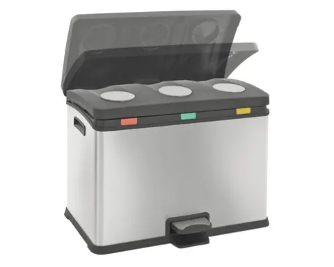 EKO Treteimer Rejoice Anzahl Fächer 3 3x 12 l edelstahl matt