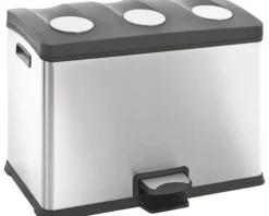 EKO Treteimer Rejoice Anzahl Fächer 3 3x 12 l edelstahl matt