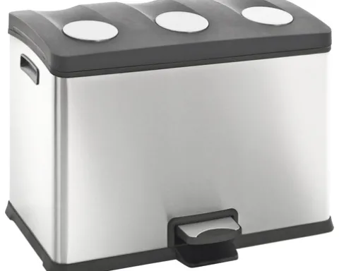 EKO Treteimer Rejoice Anzahl Fächer 3 3x 12 l edelstahl matt