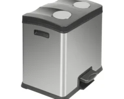 EKO Treteimer Rejoice Anzahl Fächer 2 2x 12 l edelstahl matt
