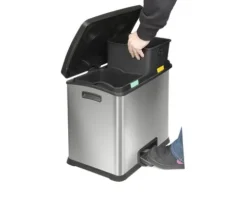 EKO Treteimer Rejoice Anzahl Fächer 2 2x 12 l edelstahl matt