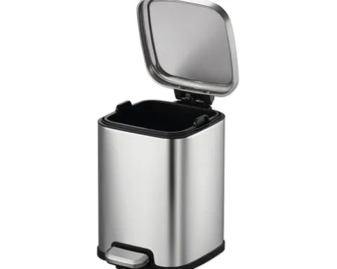 EKO Treteimer Stella 6 l edelstahl bürstfinish matt