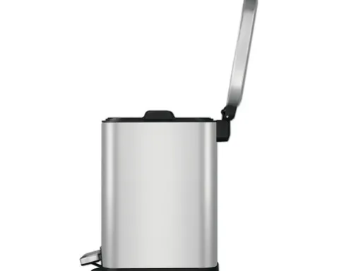 EKO Treteimer Stella 6 l edelstahl bürstfinish matt