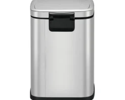 EKO Treteimer Stella 6 l edelstahl bürstfinish matt