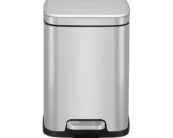 EKO Treteimer Stella 6 l edelstahl bürstfinish matt