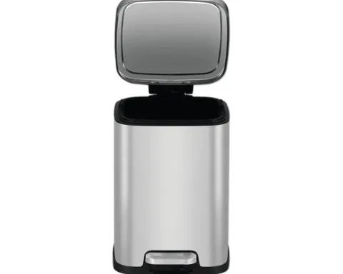 EKO Treteimer Stella 6 l edelstahl bürstfinish matt