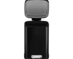EKO Treteimer Stella 6 l schwarz glänzend