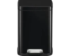 EKO Treteimer Stella 6 l schwarz glänzend