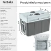 Elektrische Kühl- und Wärmebox tectake Steckdosen- und Autoanschluss 40 l Fassungsvermögen grau