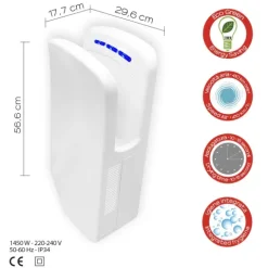 Elektrischer Händetrockner mit doppelter Uv-Lampe | Diablo