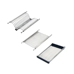 Emuca Abtropfgestell aus rostfreiem Stahl Drynox, Modul 450mm, Edelstahl