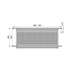 Emuca Abtropfgestell aus rostfreiem Stahl Drynox, Modul 450mm, Edelstahl
