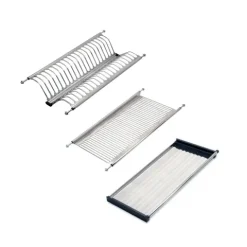 Emuca Abtropfgestell aus rostfreiem Stahl Drynox, Modul 600mm, Edelstahl