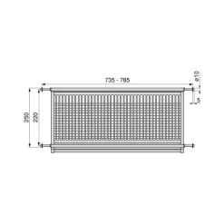 Emuca Abtropfgestell aus rostfreiem Stahl Drynox, Modul 800mm, Edelstahl