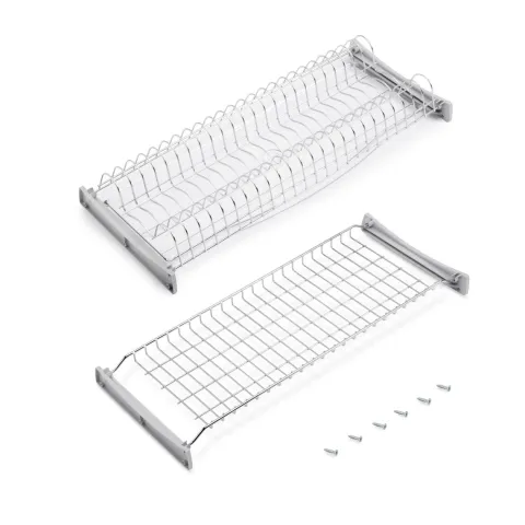 Emuca Abtropfgestell Suprastar für hohe Module, 700, Stahl, Verchromt