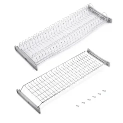 Emuca Abtropfgestell Suprastar für hohe Module, 800, Stahl, Verchromt