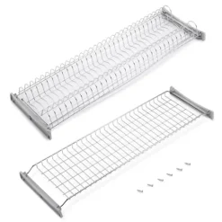 Emuca Abtropfgestell Suprastar für hohe Module, 900, Stahl, Verchromt