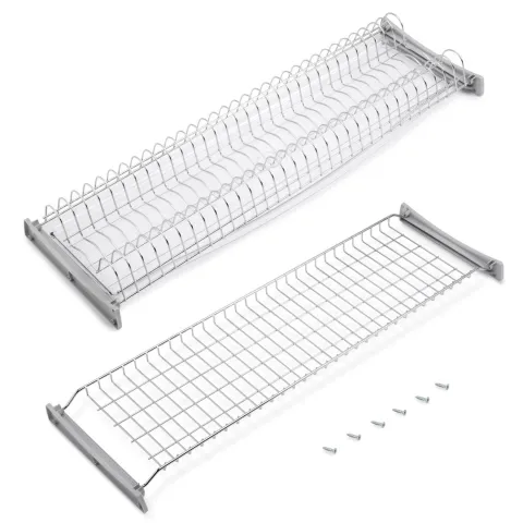 Emuca Abtropfgestell Suprastar für hohe Module, 900, Stahl, Verchromt