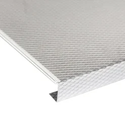 Emuca Bodenschutz für Küchenmöbel, 16mm Plattenstärke, Modul 800mm, 768x580mm, Kunststoff und Aluminium, Aluminium Natur