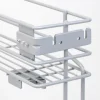 Emuca Flaschenhalter Supra, seitlich, mit Schließautomatik, Modul 150mm, Stahl, grau lackiert