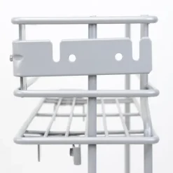 Emuca Flaschenhalter Supra, seitlich, mit Schließautomatik, Modul 150mm, Stahl, grau lackiert