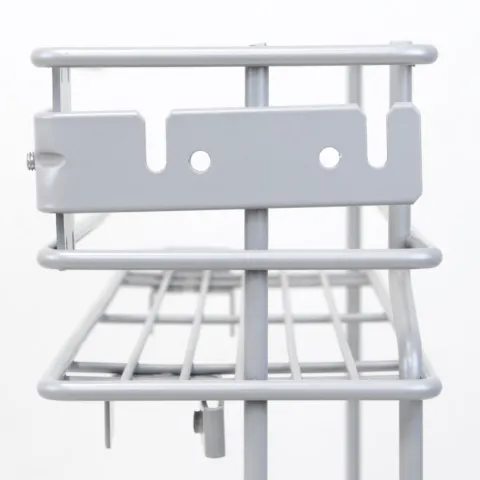 Emuca Flaschenhalter Supra, seitlich, mit Schließautomatik, Modul 150mm, Stahl, grau lackiert