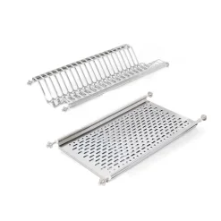 Emuca Geschirrabtropfer für Hochschränke, Modul 600mm, Edelstahl